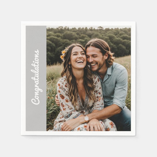 Servilleta de papel de compromiso personalizada co (Anverso)