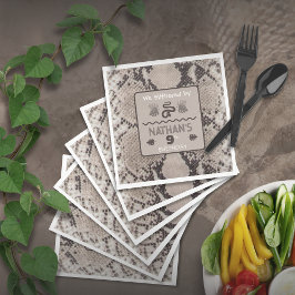 Servilleta de papel de cumpleaños con estampado de