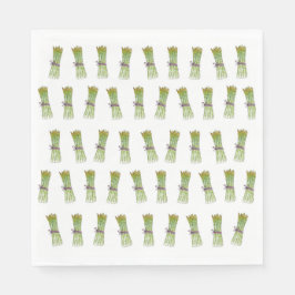 Servilleta de papel de diseño de espárragos