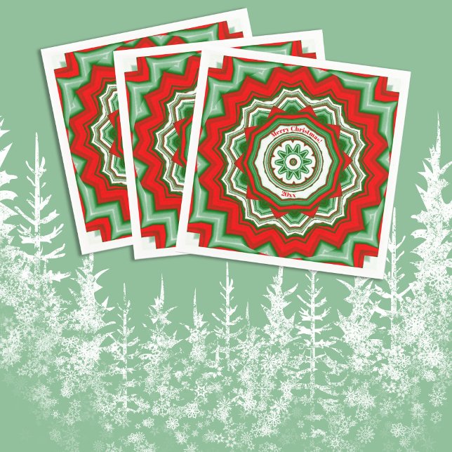 Servilleta de papel de fiesta de Navidad Roja/Verd (Subido por el creador)