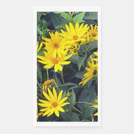 Servilleta de papel de flor de tupinambo