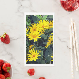 Servilleta de papel de flor de tupinambo