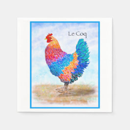 Servilleta de papel de gallo