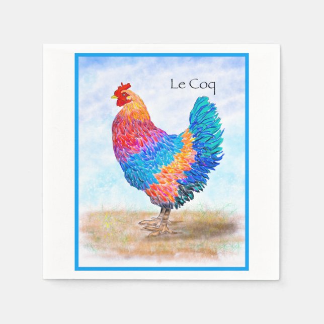 Servilleta de papel de gallo (Anverso)