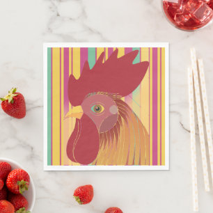 Servilleta de papel de gallo