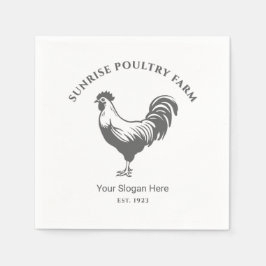 Servilleta de papel de granja de pollos