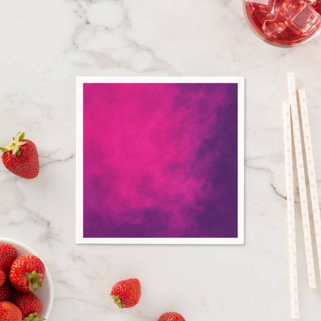 Servilleta de Papel de Humo Rosa Neon – Personaliz (In situ)