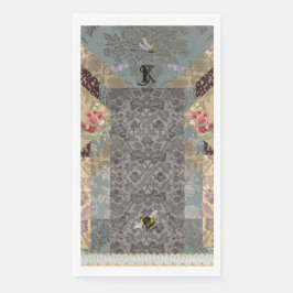 Servilleta de papel de jardín francés elegante