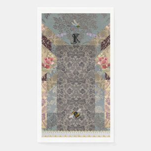 Servilleta de papel de jardín francés elegante