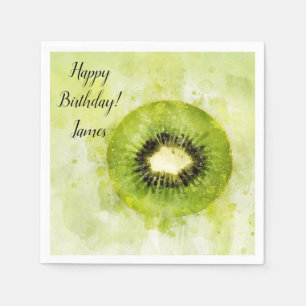Servilleta de papel de kiwi verde