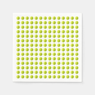 Servilleta de papel de la pelota de tenis