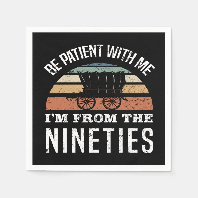 Servilleta De Papel De los años 30 de los 90 soy gracioso (Anverso)