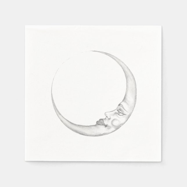 Servilleta de papel de luna creciente (Anverso)