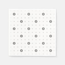 Servilleta de papel de lunares de Bitcoin