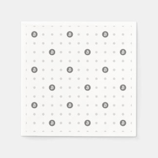 Servilleta de papel de lunares de Bitcoin