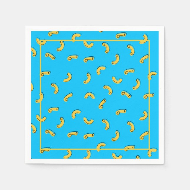 Servilleta de papel de macarrones con queso (Anverso)