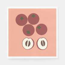 Servilleta de papel de manzana terciopelo