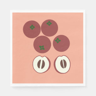 Servilleta de papel de manzana terciopelo