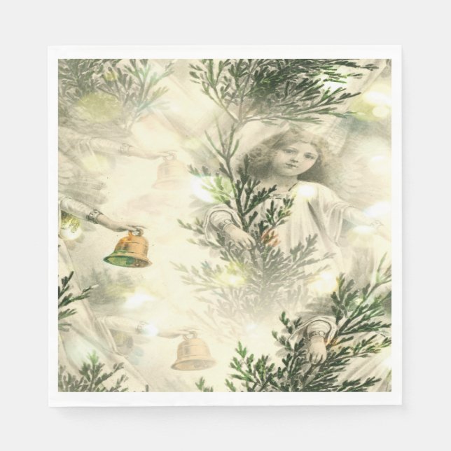 Servilleta de papel de mármol de ángel lindo (Anverso)
