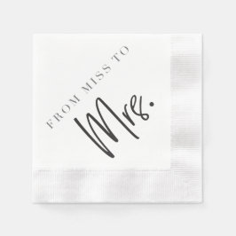 Servilleta De Papel De Miss a MRS. Cocktail Napkin