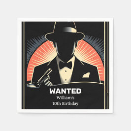 Servilleta De Papel De niños adultos niño de los años 90 Retro Mafia 1