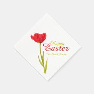 Servilleta de papel de Pascua del tulipán del