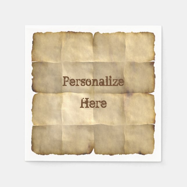 servilleta de papel de pergamino (Anverso)