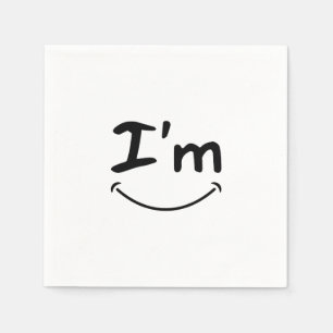 servilleta de papel de sonrisa de lujo