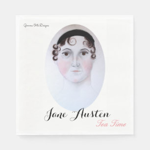 servilleta de papel de té Jane Austen.