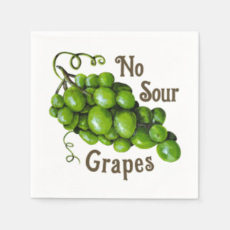 Servilleta de papel de uvas