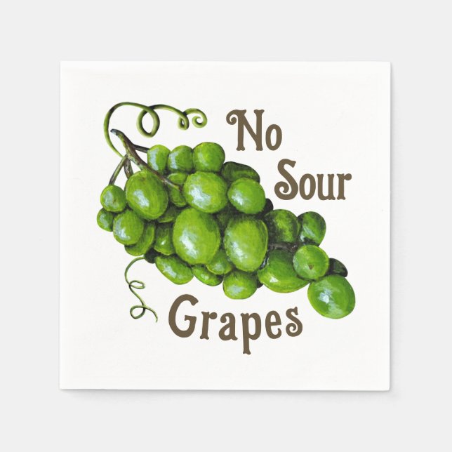 Servilleta de papel de uvas (Anverso)