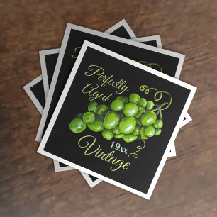 Servilleta de papel de uvas
