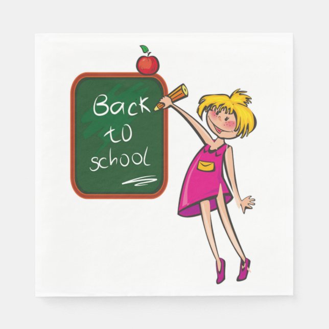 SERVILLETA DE PAPEL DE VUELTA A LA ESCUELA (Anverso)