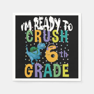 Servilleta De Papel De vuelta a la escuela Estoy listo para aplastar 6