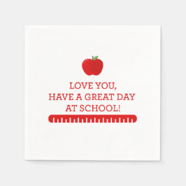 Servilleta De Papel De vuelta a la escuela LunchBox Napkin