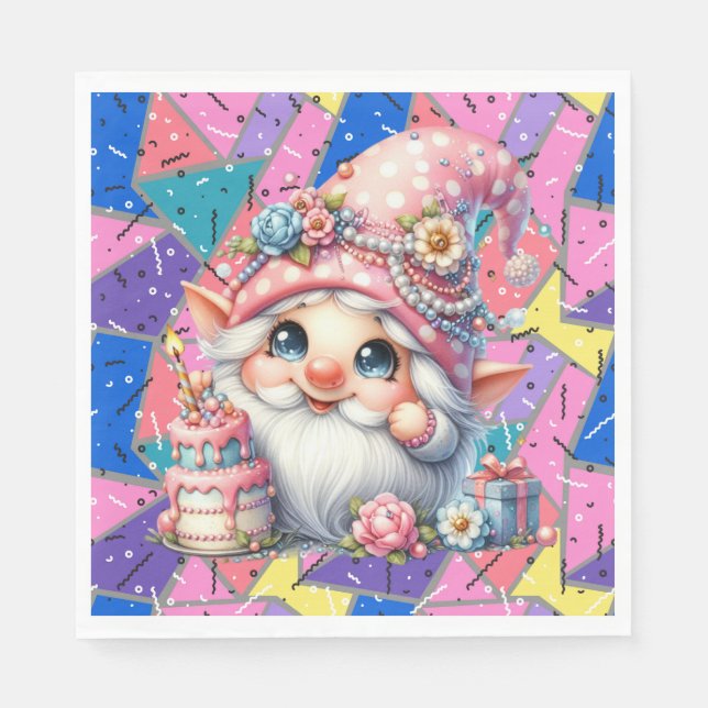 Servilleta De Papel De Vuelta A Las Toallas De La Edad De Nacimiento R (Anverso)