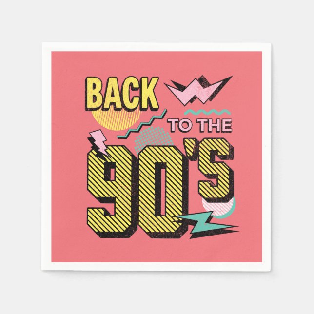 Servilleta De Papel De vuelta a los años 90 (Anverso)