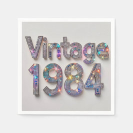 Servilleta De Papel Décadas de diamantes: Cocktail Napkin vintage de 1