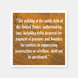 Servilleta De Papel Decimocuarta Enmienda Deuda Pública