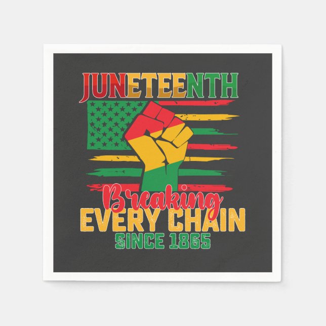 Servilleta De Papel Decimonoveno Rompiendo Todas Las Cadenas Desde 186 (Anverso)