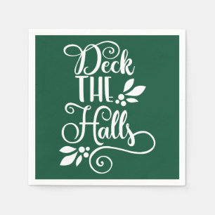 Servilleta De Papel deck Typography Holidays