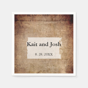 Servilleta De Papel Declaración de Independencia 📜 Histórica 1776