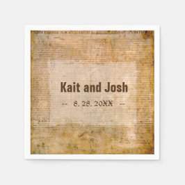 Servilleta De Papel Declaración de Independencia 📜 Parchmen Histórico