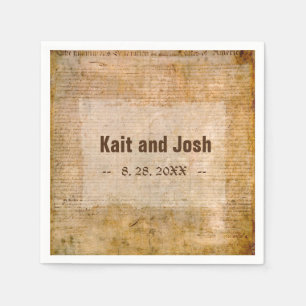 Servilleta De Papel Declaración de Independencia 📜 Parchmen Histórico