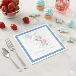 Servilleta De Papel Decoración azul islámica para Aqiqah de bebé niño