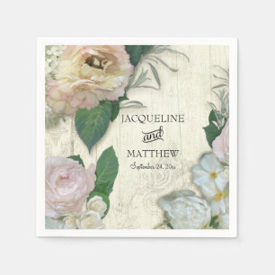 Servilleta De Papel Decoración boda Rústica de la Bonito Vintage moder