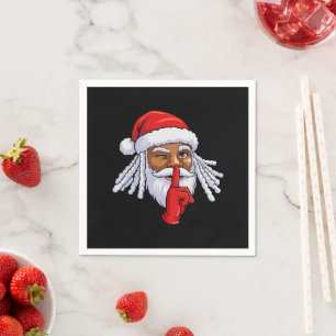 Servilleta De Papel Decoración de fiesta de Navidad de Papá Noel afroa