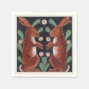Servilleta De Papel Decoración de flor de primavera de estilo antiguo 