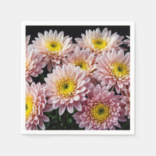 Servilleta De Papel Decoración de flores de crisantemo colorido