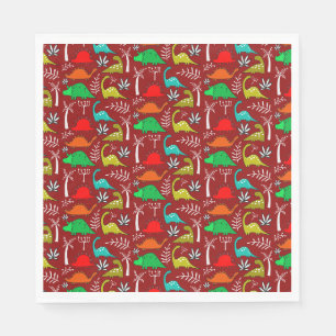 Servilleta De Papel Decoración de guardería de dinosaurios para niños 